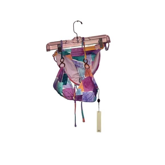 NWT Nanette Lepore colorful abstract geometric two piece bikini set size 10 - Picture 1 of 10
